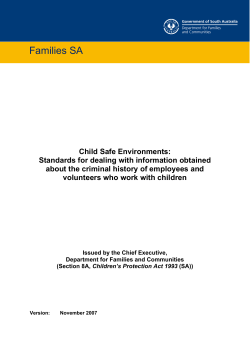 Standards for dealing with information obtained about the criminal