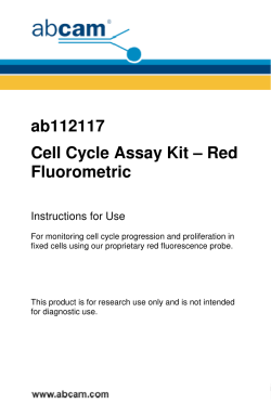 ab112117 Cell Cycle Assay Kit &ndash; Red Fluorometric