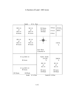 Land Measurements - Mahoning County Chapter of the