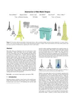 Abstraction of Man-Made Shapes