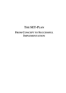 THE SET-PLAN - Centre for European Policy Studies