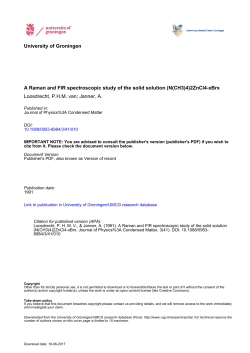 A Raman and FIR spectroscopic study of the solid solution (N(CH3)4