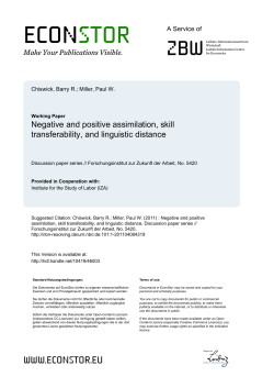 Negative and Positive Assimilation, Skill Transferability