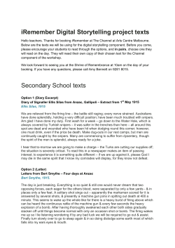 iRemember &ndash; Secondary - Arts Centre Melbourne