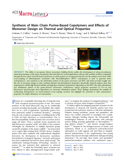 Synthesis of Main Chain Purine-Based