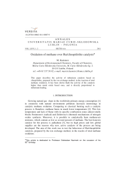 Oxidation of methane over Ru/clinoptilolite catalysts