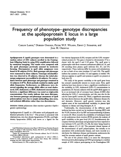 Frequency of phenotype-genotype discrepancies at the