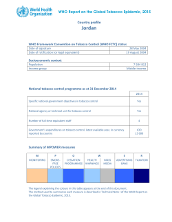 Country Profile: Jordan