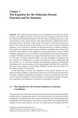 The Equation for the Stokesian Stream Function and Its