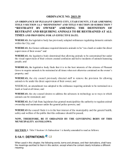 Ord 2015-39 animal restraints definition... 223KB Mar 07 2016
