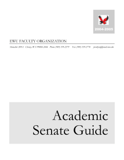 Senate Guide