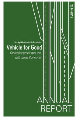 Vehicle for Good - Smoky Hills Charitable Foundation