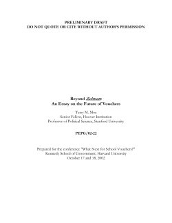 January 16, 2001 - Harvard Kennedy School