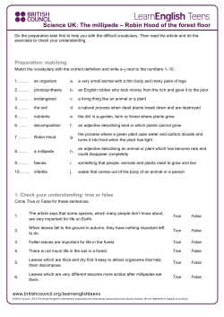 The millipede – Robin Hood of the forest floor
