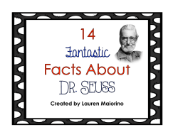 Dr. Seuss Facts.pptx - Erie School District
