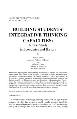 building students` integrative thinking capacities