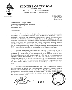 diocese of tucson - Bishop Accountability