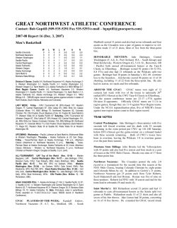 Men`s Soccer Facts - Montana State University Billings