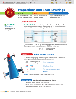 Proportions and Scale Drawings