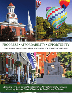 Economic Plan - Phil Scott For Governor