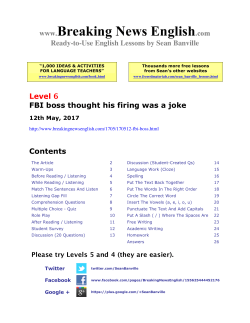 26-page lesson - Breaking News English