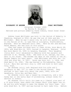 biography of andrew isaac whittaker