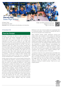 newsletter-2016-11-10 - Hervey Bay State High School