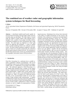The combined use of weather radar and geographic information