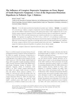 The Influence of Caregiver Depressive