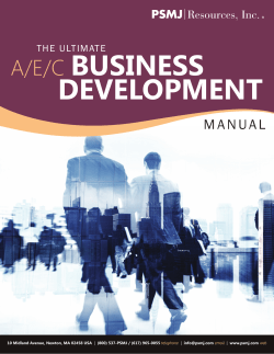 The Ultimate A/E/C Business Development Manual