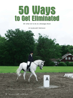 50 Ways to Get Eliminated