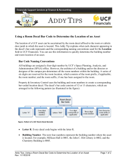 Using a Room Decal Bar Code to Determine the