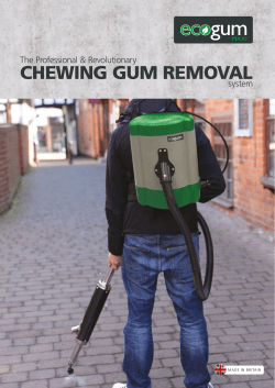 CHEWING GUM REMOVAL - ecoremovalsystems.com