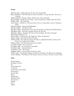 Banville, John&mdash;Athena, Shroud, The Sea, The Untouchable