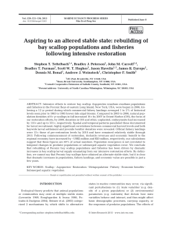 Aspiring to an altered stable state: rebuilding of bay scallop