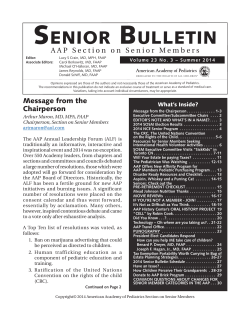 Message from the Chairperson