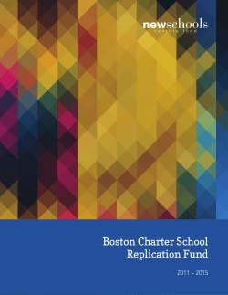 Report on the Boston Charter School Replication Fund
