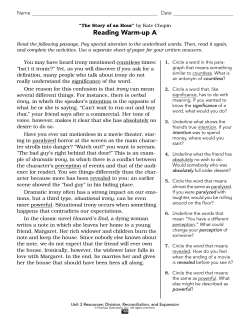 The Story of an Hour