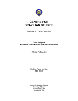 centre for brazilian studies - Latin American Centre