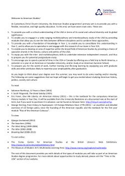 New Student Info 2015 265 kb - Canterbury Christ Church University