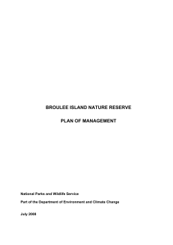 Broulee Island Nature Reserve - plan of management
