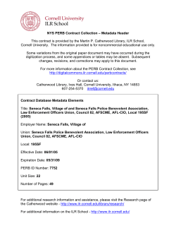 Seneca Falls, Village of and Seneca Falls Police Benevolent