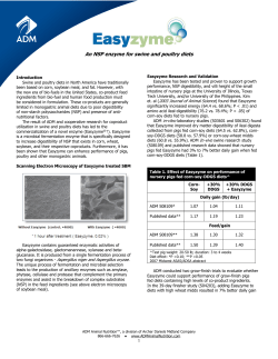 An NSP enzyme for swine and poultry diets
