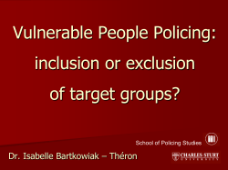 presentation slides - Australian Institute of Criminology