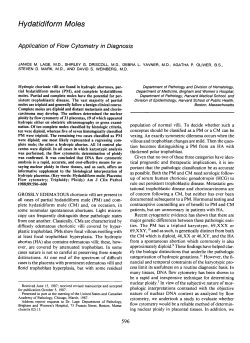 Hydatid if or m Moles