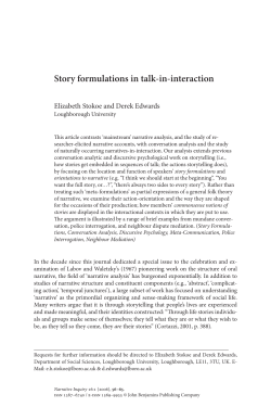 Story formulations in talk-in