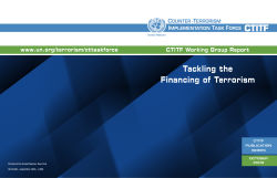 Tackling the Financing of Terrorism