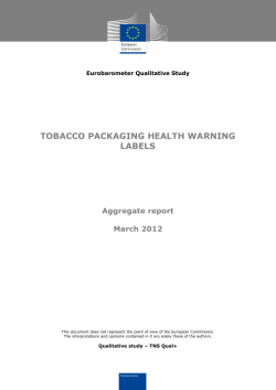 Tobacco packaging health warning labels