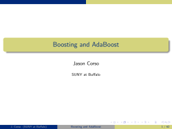 Boosting and AdaBoost