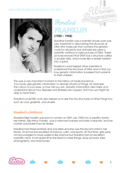 Rosalind Franklin